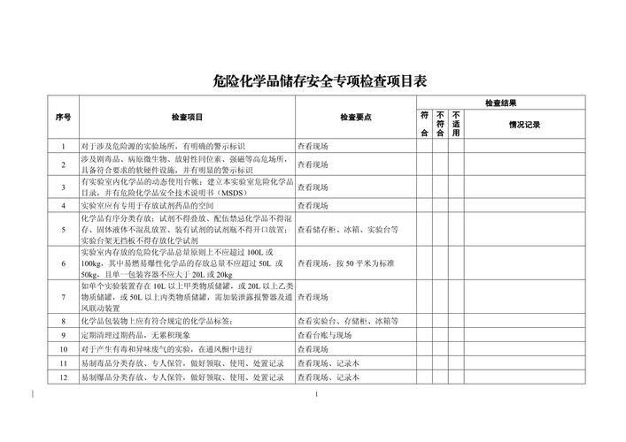 检查项目